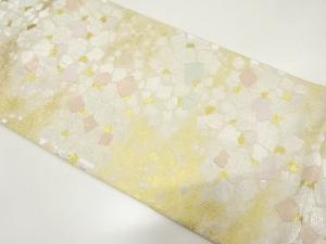 アンティーク　服部織物製　色紙散らし模様織り出し袋帯（材料）